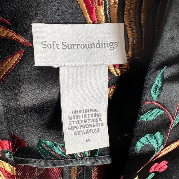 Soft Surroundings Moon Dynasty Asian Inspired Chinoiserie Jacket - Picture 12 of 16